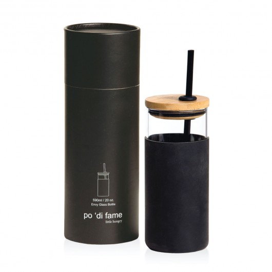 Envy Glass Bottles Black